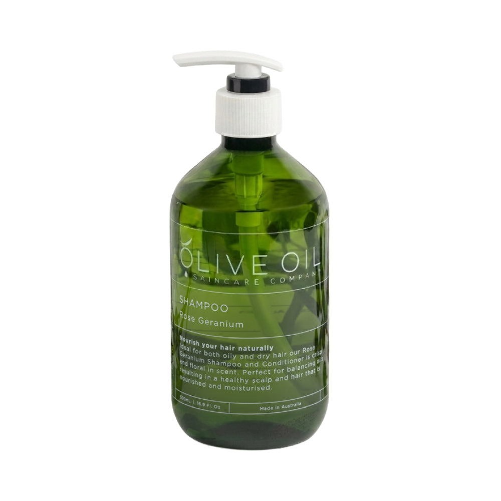 【Olive Oil Skincare】玫瑰天竺葵洗髮露 500ml