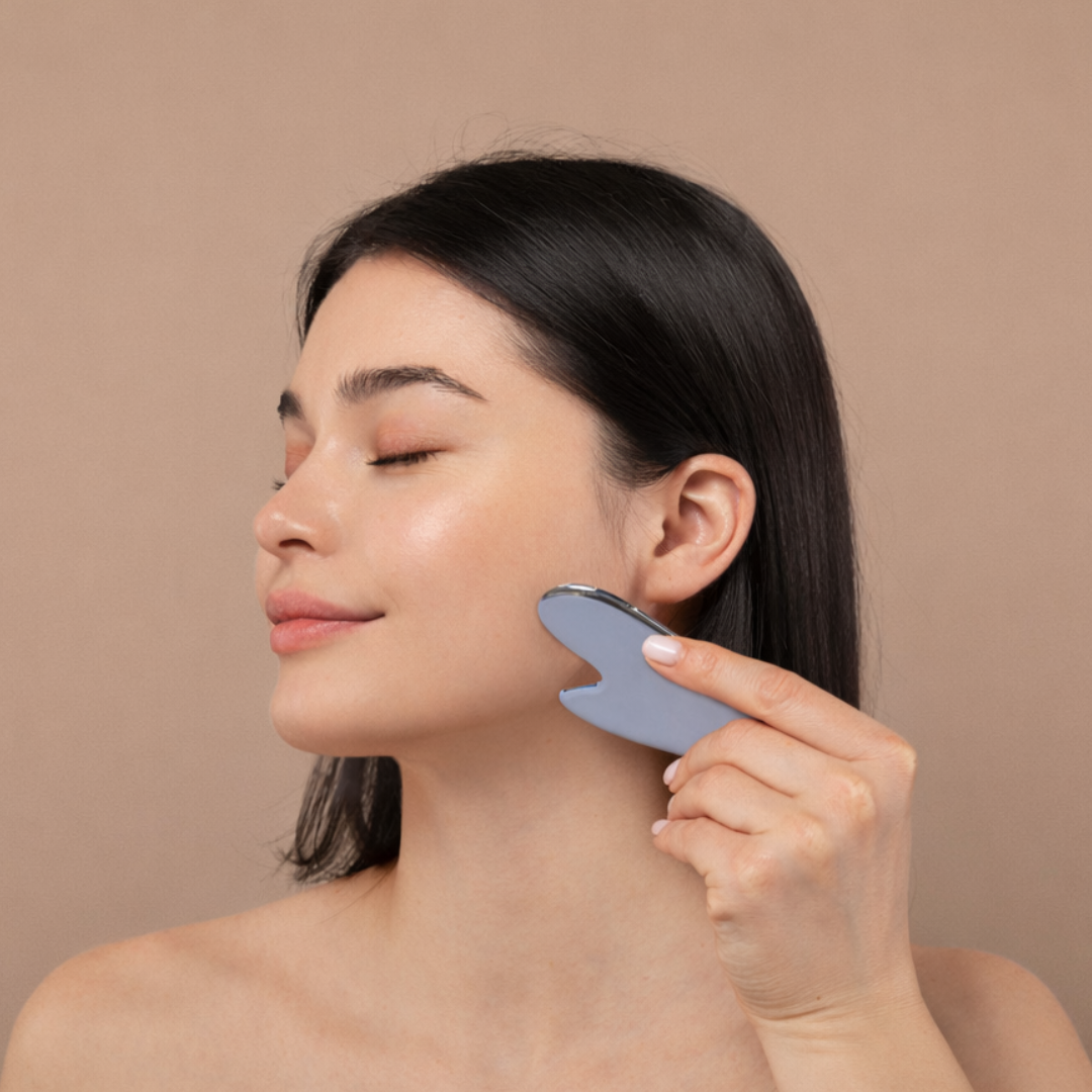 不鏽鋼刮痧板_臉部按摩_居家按摩