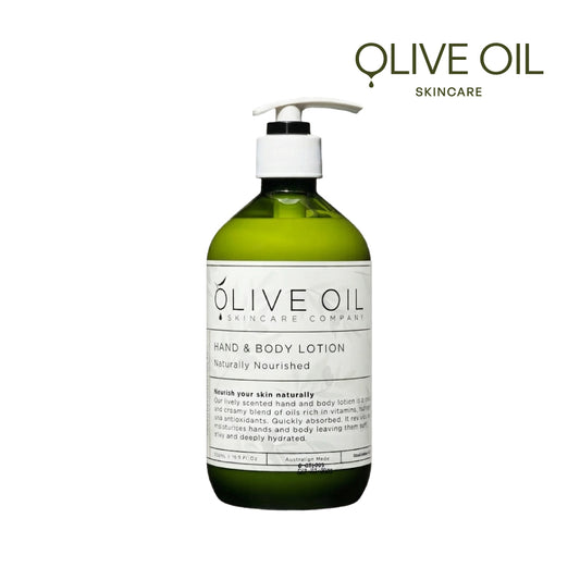 【Olive Oil Skincare】天然滋養手部及身體乳液 500ml