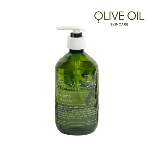 【Olive Oil Skincare】玫瑰天竺葵洗髮露 500ml